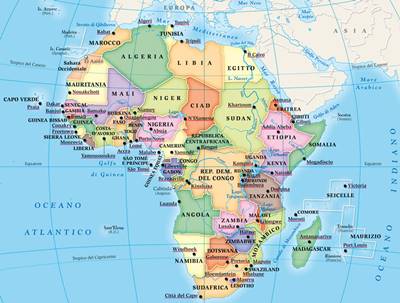 nama negara di benua afrika