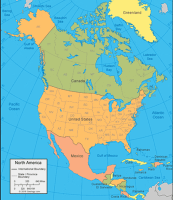 benua terbesar di dunia amerika utara