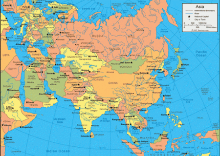 Luas asia berapa benua Negara Terbesar