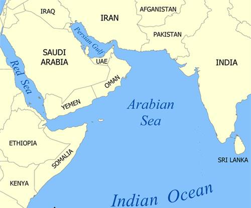 laut terluas di dunia laut arabian